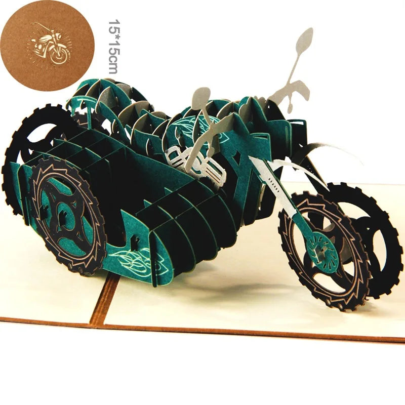 3D Pop Up Birthday Card 3D Miniatures Invitation Cards World Attractions Business Card Boy Gifts Greeting Card Tourist Postcard