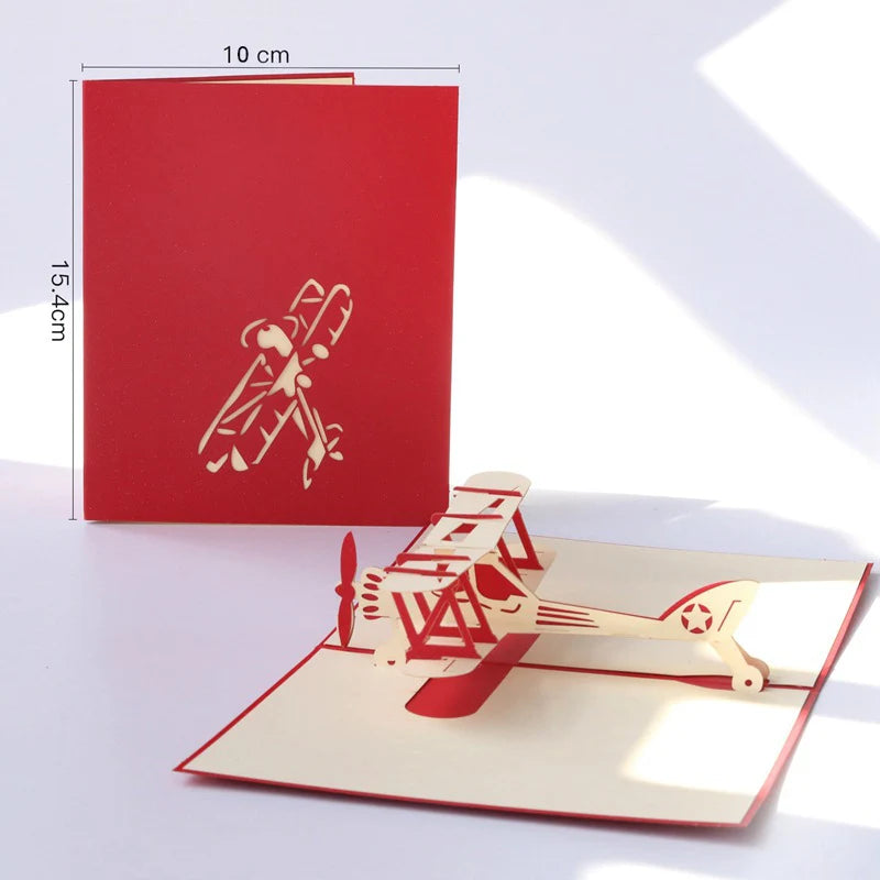 3D Pop Up Birthday Card 3D Miniatures Invitation Cards World Attractions Business Card Boy Gifts Greeting Card Tourist Postcard