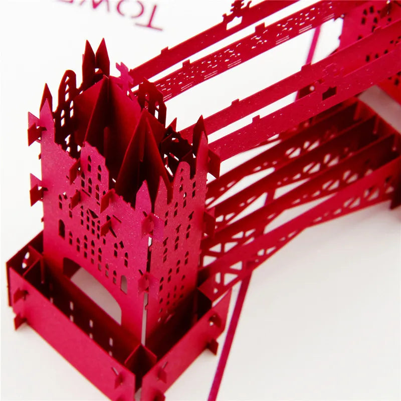 3D Pop Up Birthday Card 3D Miniatures Invitation Cards World Attractions Business Card Boy Gifts Greeting Card Tourist Postcard