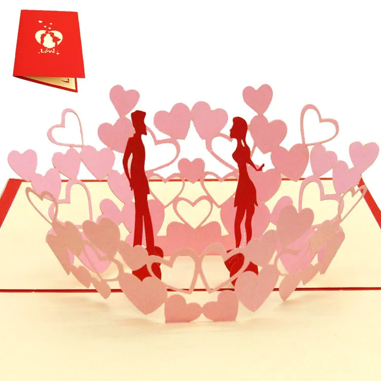 3D Pop Up Love Card with Envelope