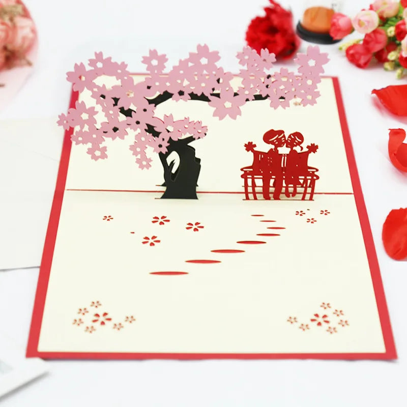 3D Pop Up Love Card with Envelope