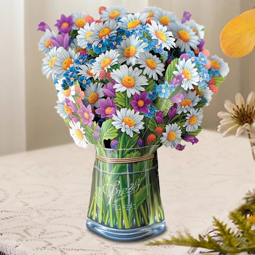 3D Tulip Theme Pop up Card