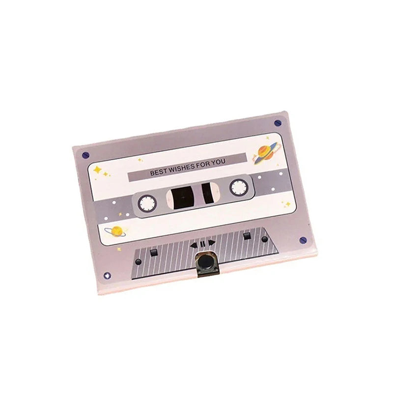 Greeting Card With Recordable Recorder DIY Greeting Post Card Sound Voice Chip Audio Recorder Music Gift Cassette Tape