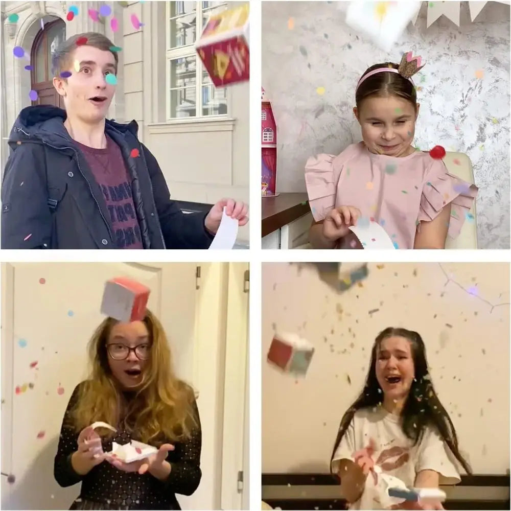 Anniversary Exploding Confetti Surprise Card Cards Pop Up Explosion Creative Bounce Box Party Decorations Surprise Jumping Box