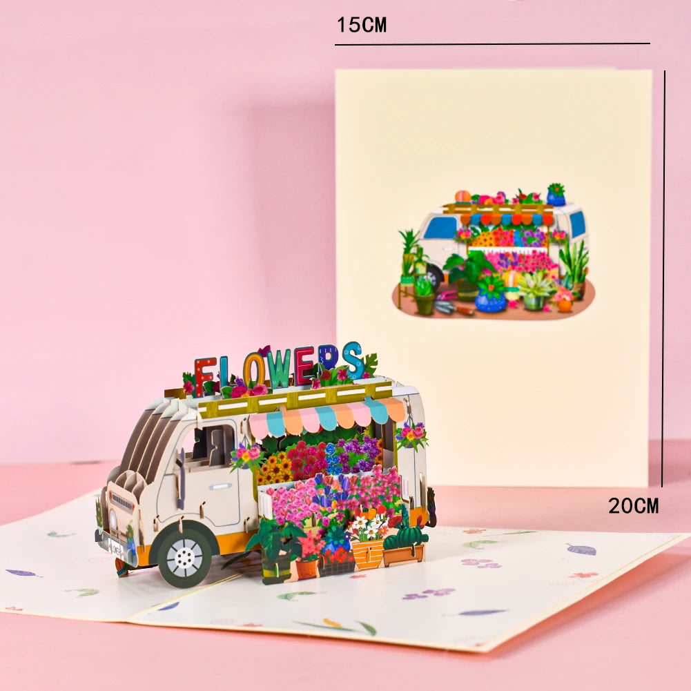 3D Pop Up Card for Kids Dad Husband Fathers Day Greeting Cards Sport Theme Car Bike Travel All Occasions