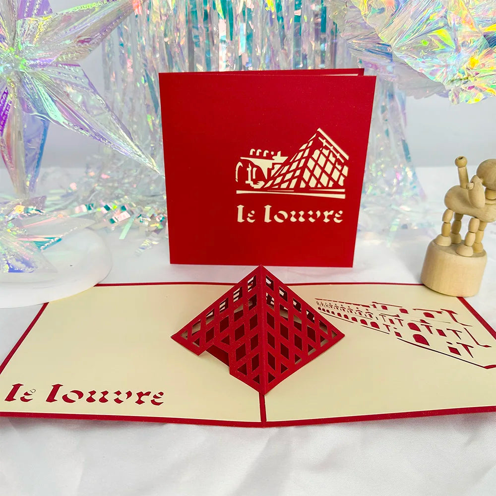 3D Pop Up Birthday Card 3D Miniatures Invitation Cards World Attractions Business Card Boy Gifts Greeting Card Tourist Postcard