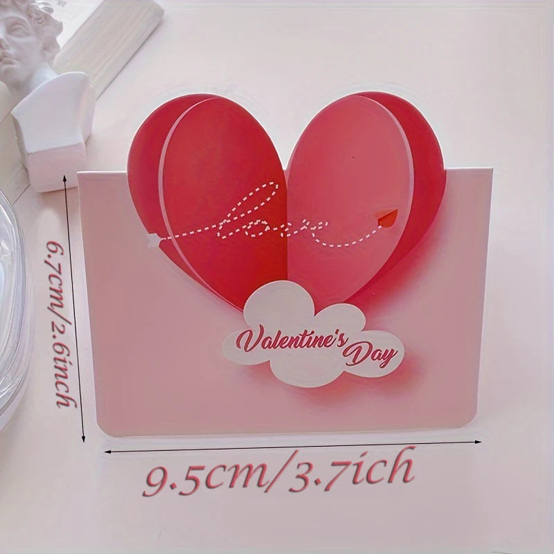 20/40pcs 3D Cards,Valentines Day Greeting Cards,Handwritten Greeting Cards Birthday Thanksgiving Wedding Couples Gift Card