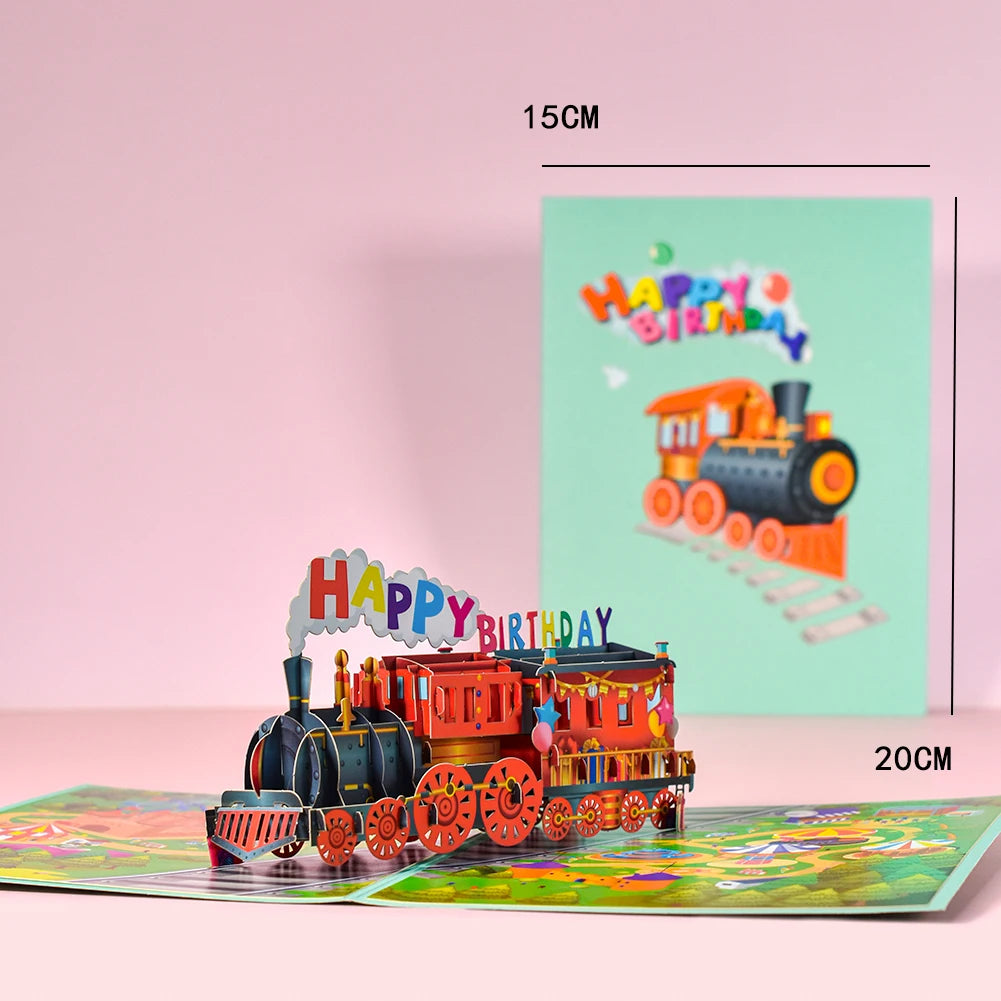 3D Pop Up Card for Kids Dad Husband Fathers Day Greeting Cards Sport Theme Car Bike Travel All Occasions