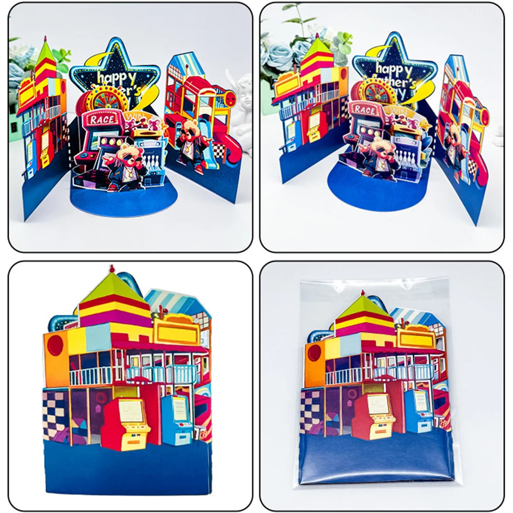 Race Win 3D Pop Up Card with Envelope