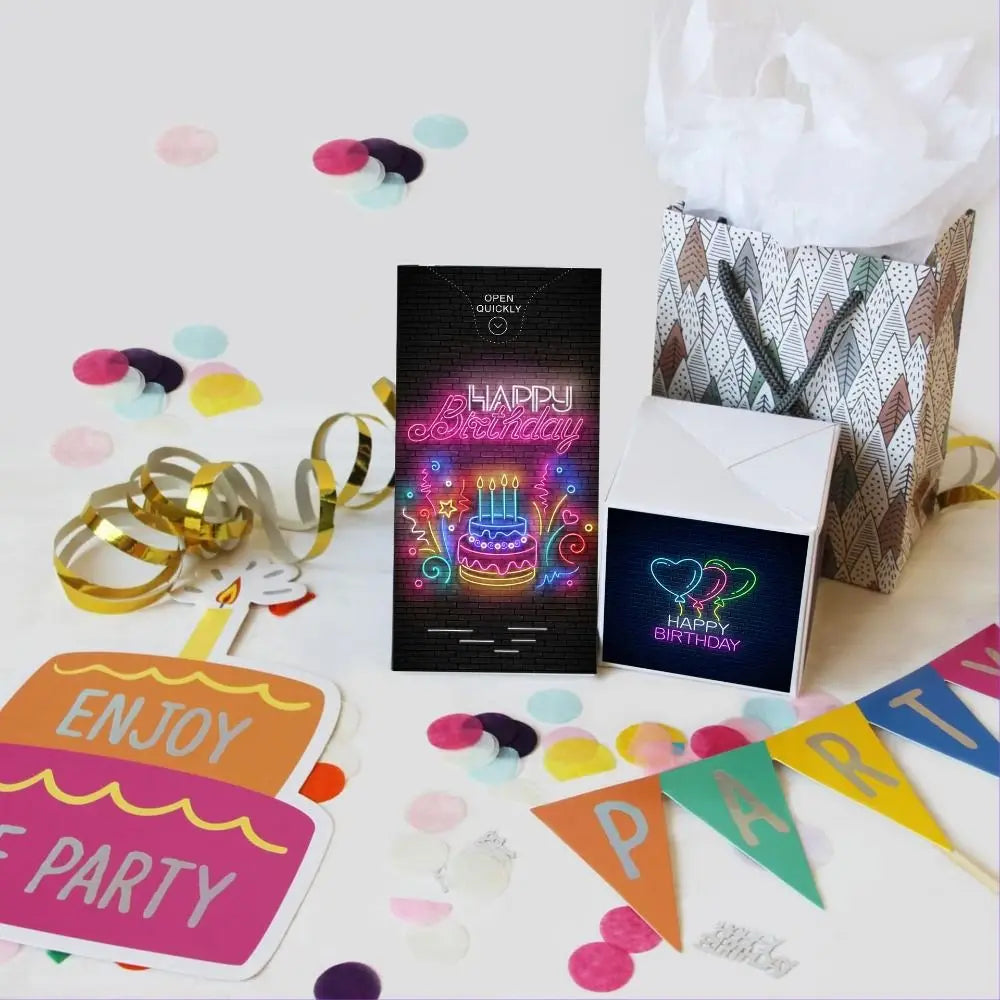 Anniversary Exploding Confetti Surprise Card Cards Pop Up Explosion Creative Bounce Box Party Decorations Surprise Jumping Box