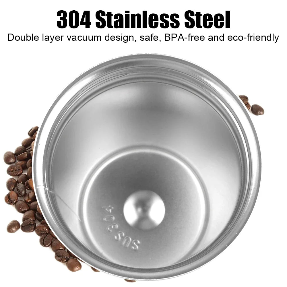 Smart Coffee Tumbler 380ml 510ml Stainless Steel Intelligent Temperature Display Travel Mug Thermos Cup with Portable Rope