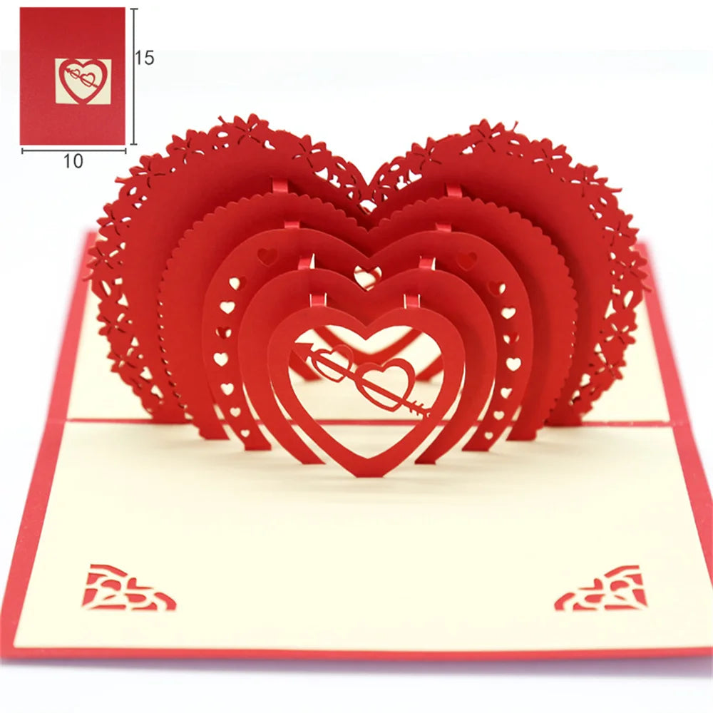 3D Pop Up Love Card with Envelope