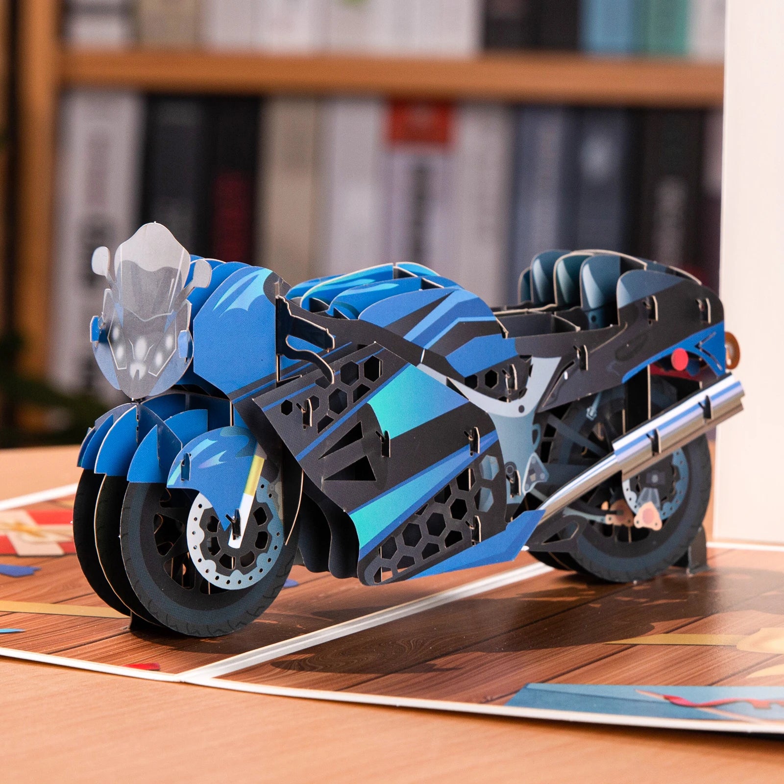 3D Pop Up Card for Kids Dad Husband Fathers Day Greeting Cards Sport Theme Car Bike Travel All Occasions
