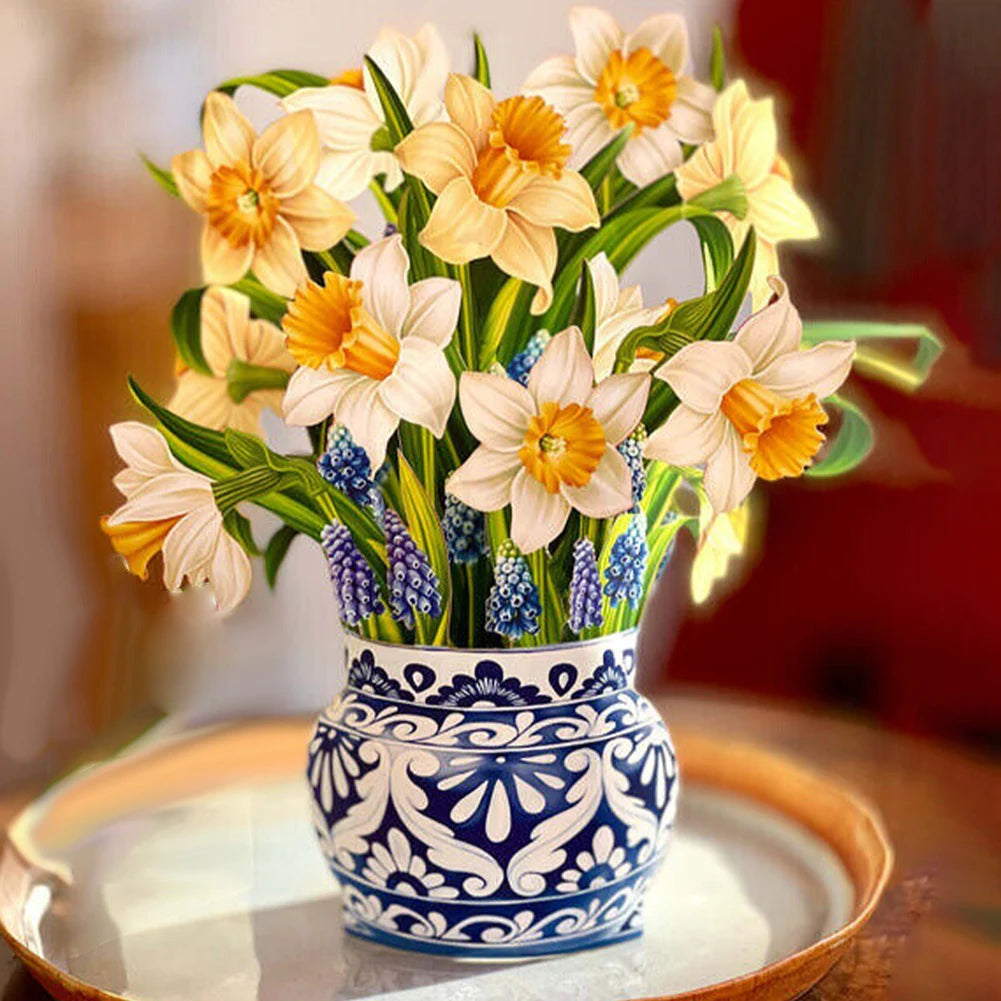 3D Tulip Theme Pop up Card