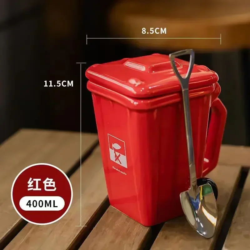 Creativity Mug Funny Trash Can Cup 400ml Coffee Mug