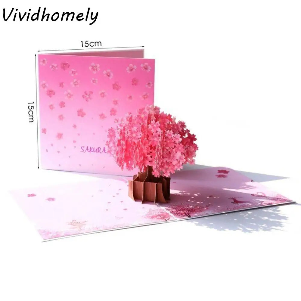 Happy Valentines Day 3D Pop-Up Valentine's Day Cards Handwriting Invitation Pop UP Greeting Card