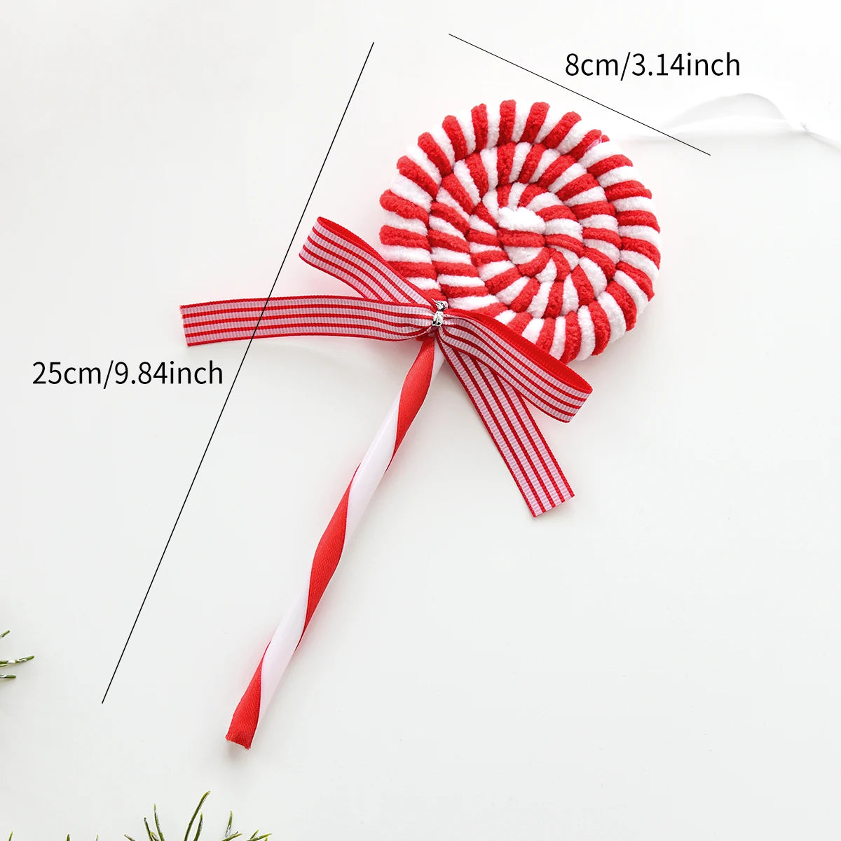 Christmas Red and White Plush Decorations Christmas Balls Walking Sticks Candy Christmas Tree Hangings Christmas INS Ornaments