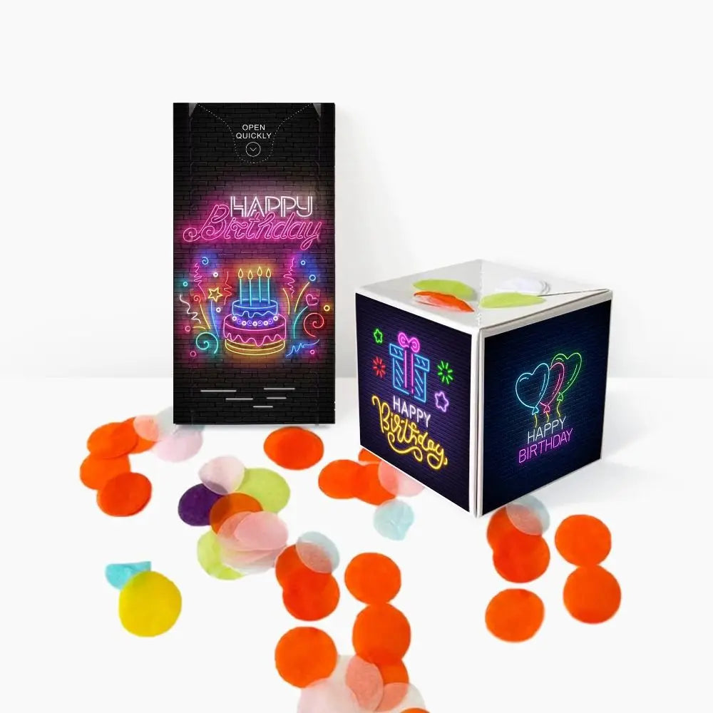 Anniversary Exploding Confetti Surprise Card Cards Pop Up Explosion Creative Bounce Box Party Decorations Surprise Jumping Box