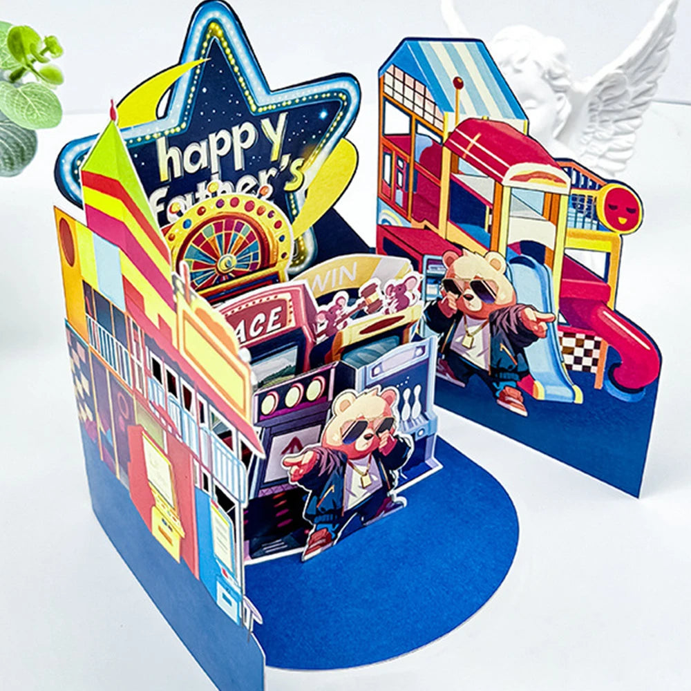 Race Win 3D Pop Up Card with Envelope