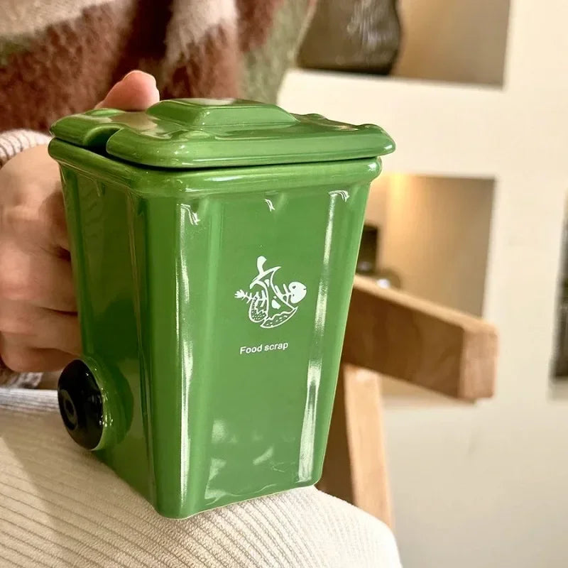 Creativity Mug Funny Trash Can Cup 400ml Coffee Mug