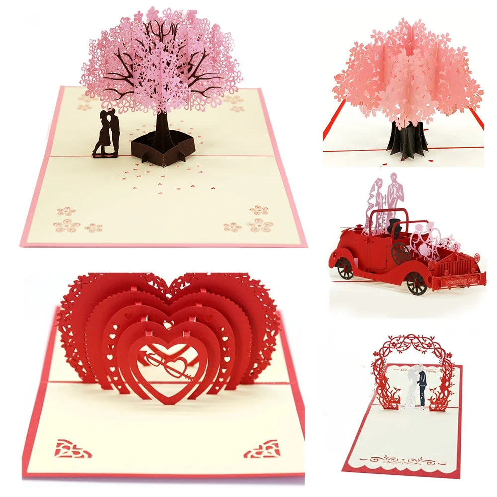 3D Pop Up Love Card with Envelope