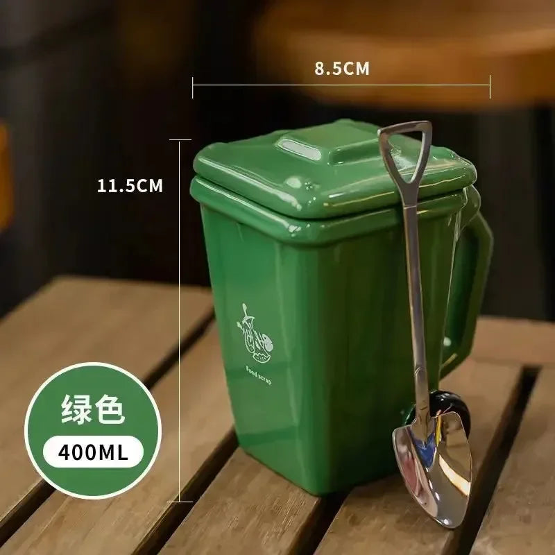 Creativity Mug Funny Trash Can Cup 400ml Coffee Mug