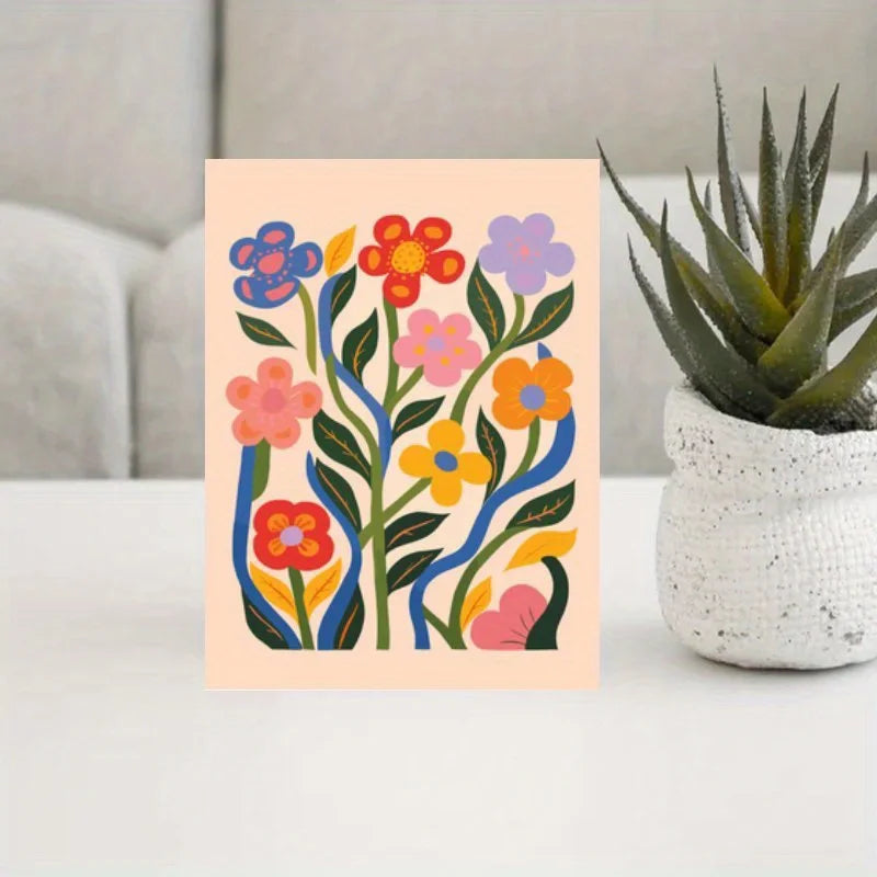 12pcs, greeting cards, (6 unique designs, 2 cards of each design)blank greeting cards, blank greeting cards and envelopes