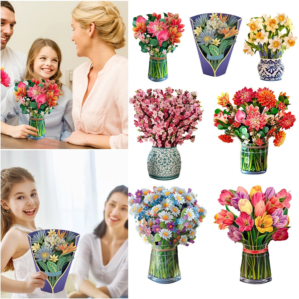 3D Tulip Theme Pop up Card