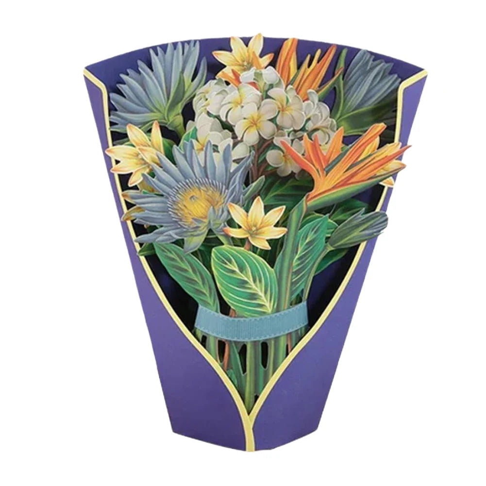 3D Tulip Theme Pop up Card